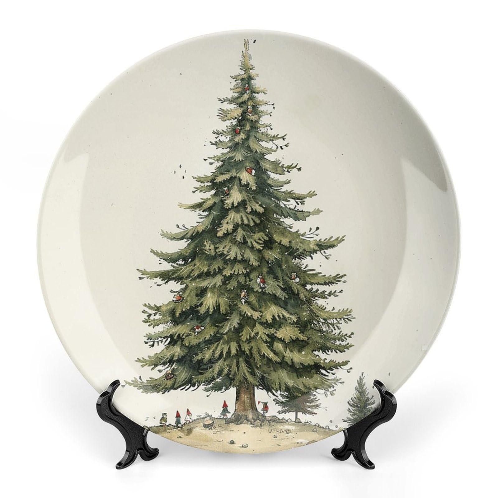 Piaget ornamental platter 1986　ピアジェ　飾り皿 Amazon.com | VFMNT Bone China Plate Tall Pine Tree Decorative